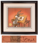 Chuck Jones Signed Limited Edition Hand-Painted Cel of Bugs Bunny, Aint I a Stinker?